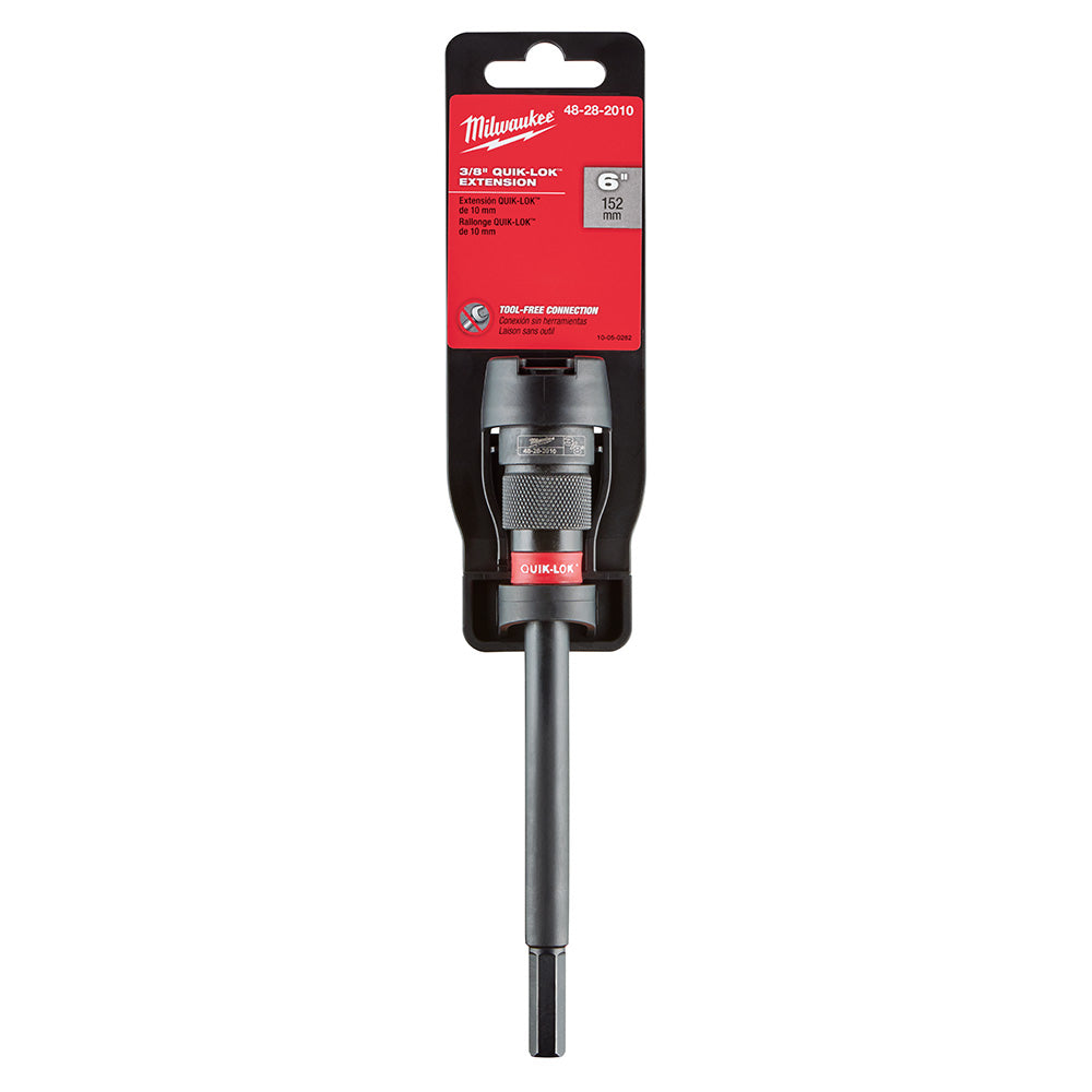 Milwaukee 48-28-2010 6 QUIK-LOK 3/8 Hex Extension