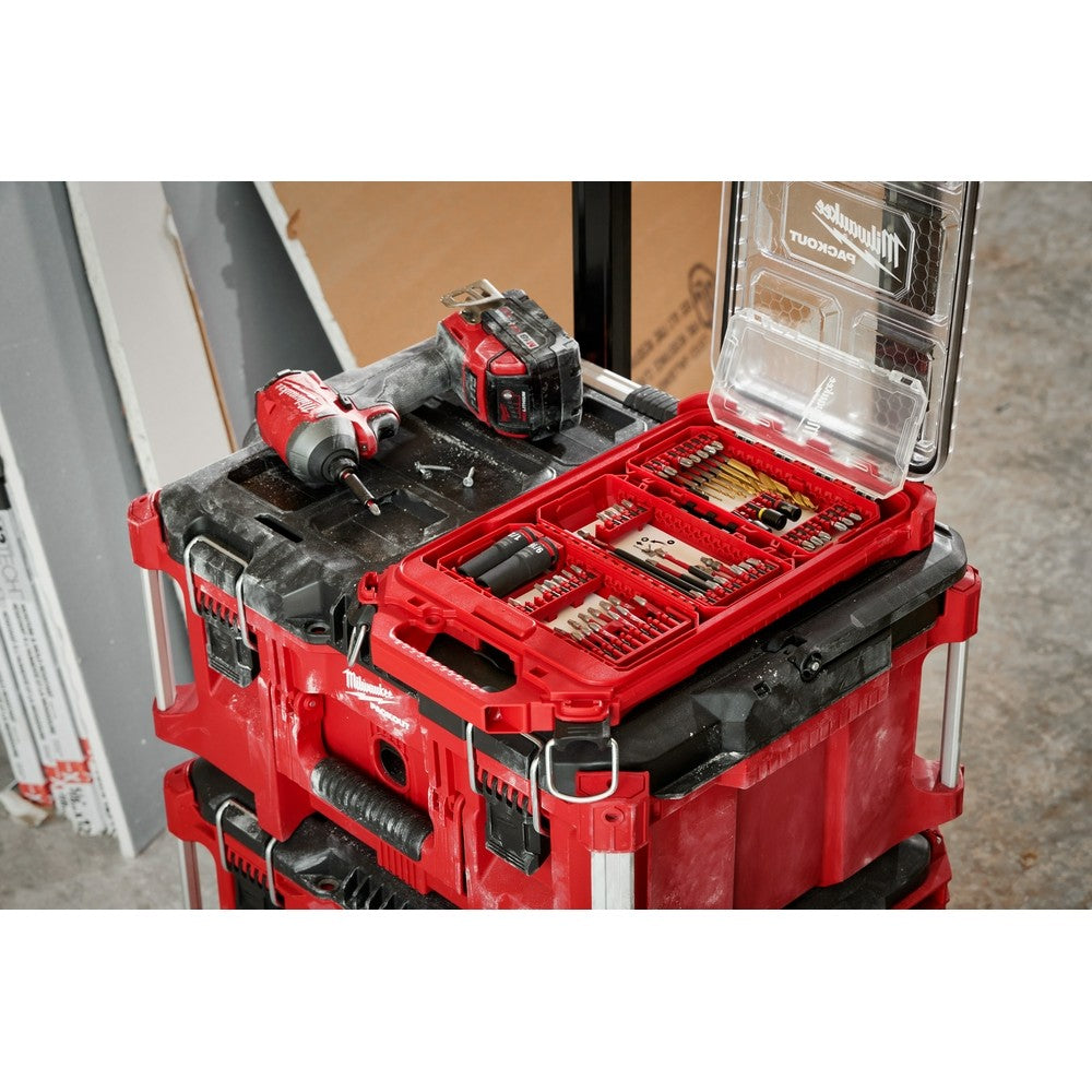 Milwaukee 48-32-4098 SHOCKWAVE Impact Duty Drill, Drive & Fasten Set-75Pc
