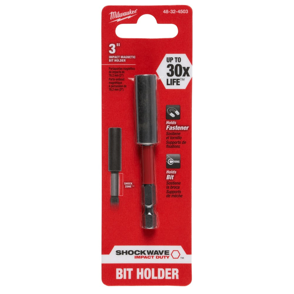 Milwaukee 48-32-4503 Shockwave 3 Magnetic Bit Tip Holder
