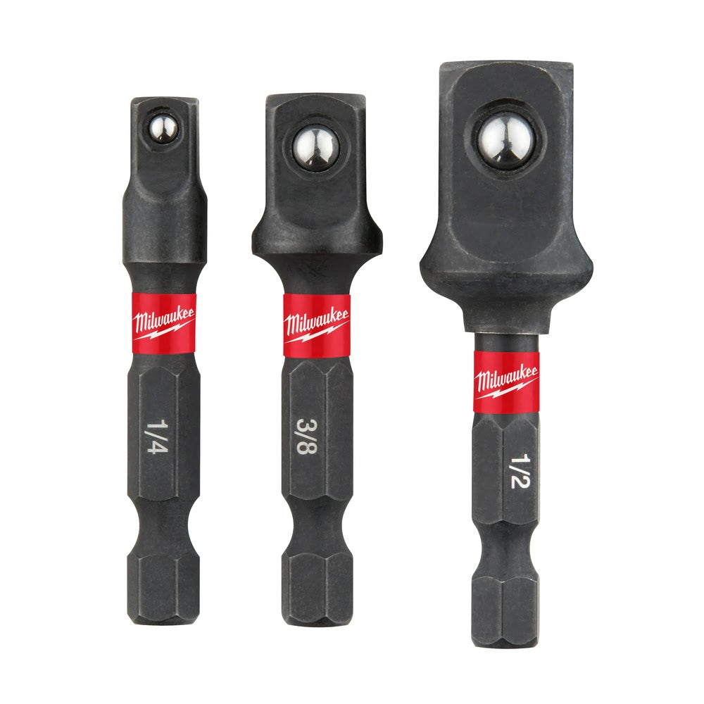Milwaukee 48-32-5033 3Pc Socket Adapter (1/4, 3/8, 1/2)