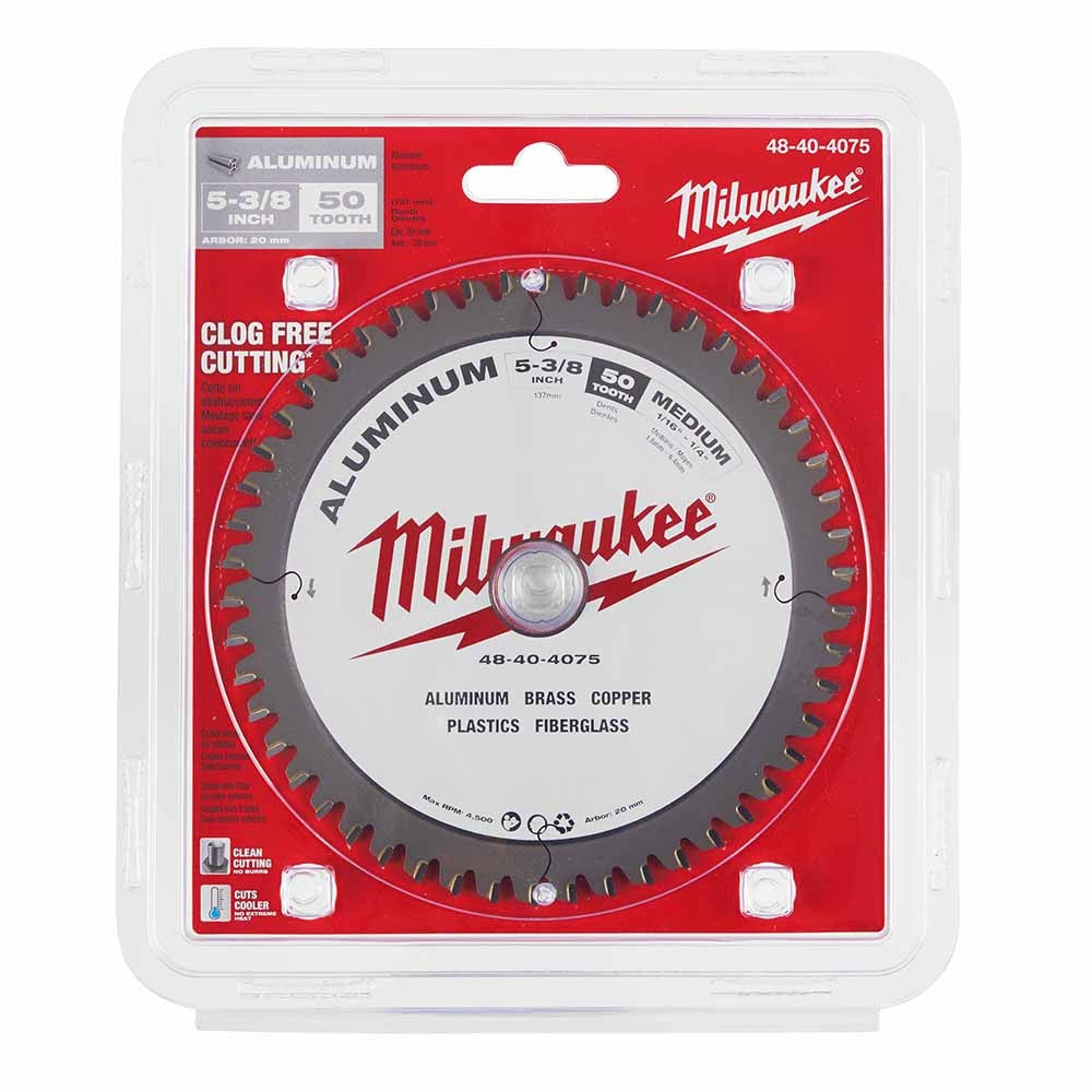 Milwaukee 48-40-4075 5-3/8” Metal Saw Blade 50 Tooth Non-Ferrous