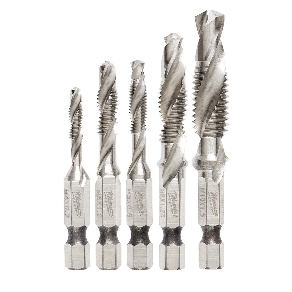 Milwaukee 48-89-4875 SHOCKWAVE 5Pc Metric Impact Drill Tap Set