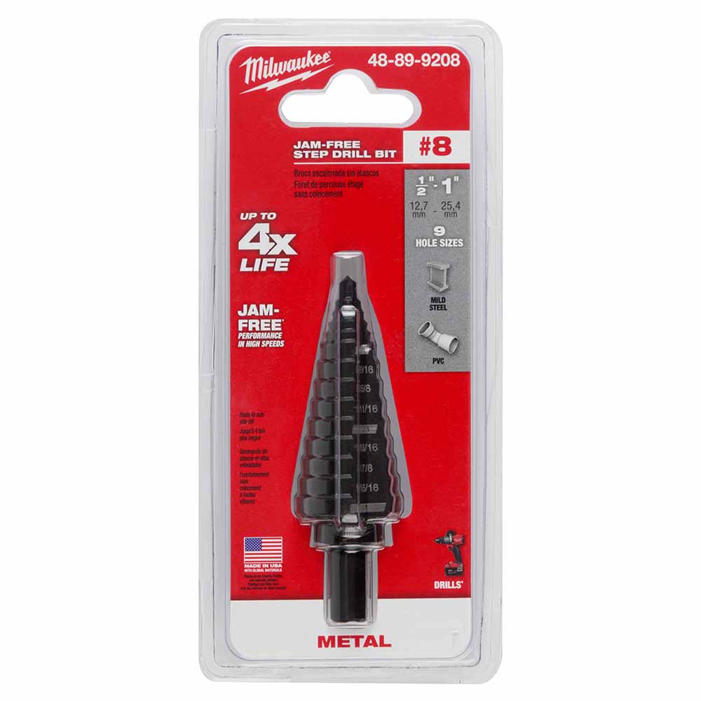 Milwaukee 48-89-9208 Milwaukee #8 Step Bit 1/2-1