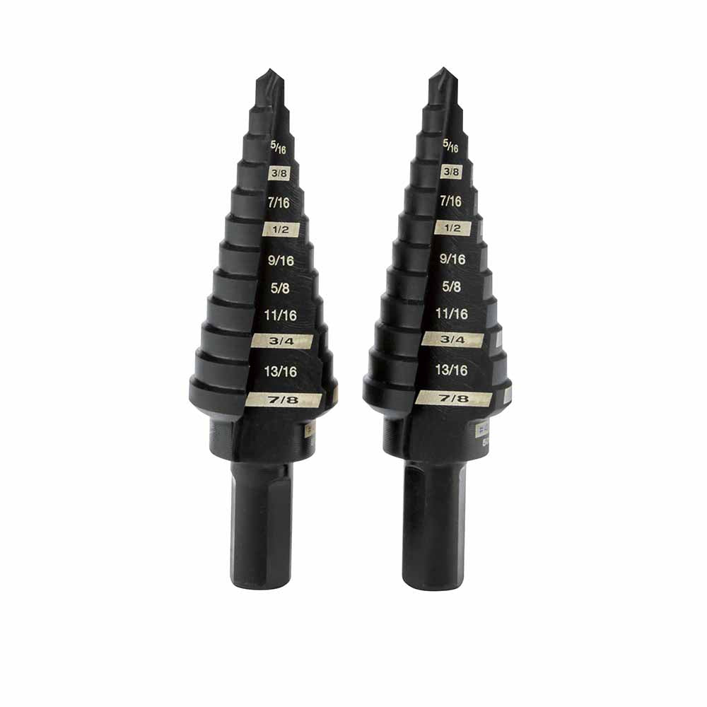 Milwaukee 48-89-9234 2 Piece #4 Step Drill Bit Set, 3/16 - 7/8
