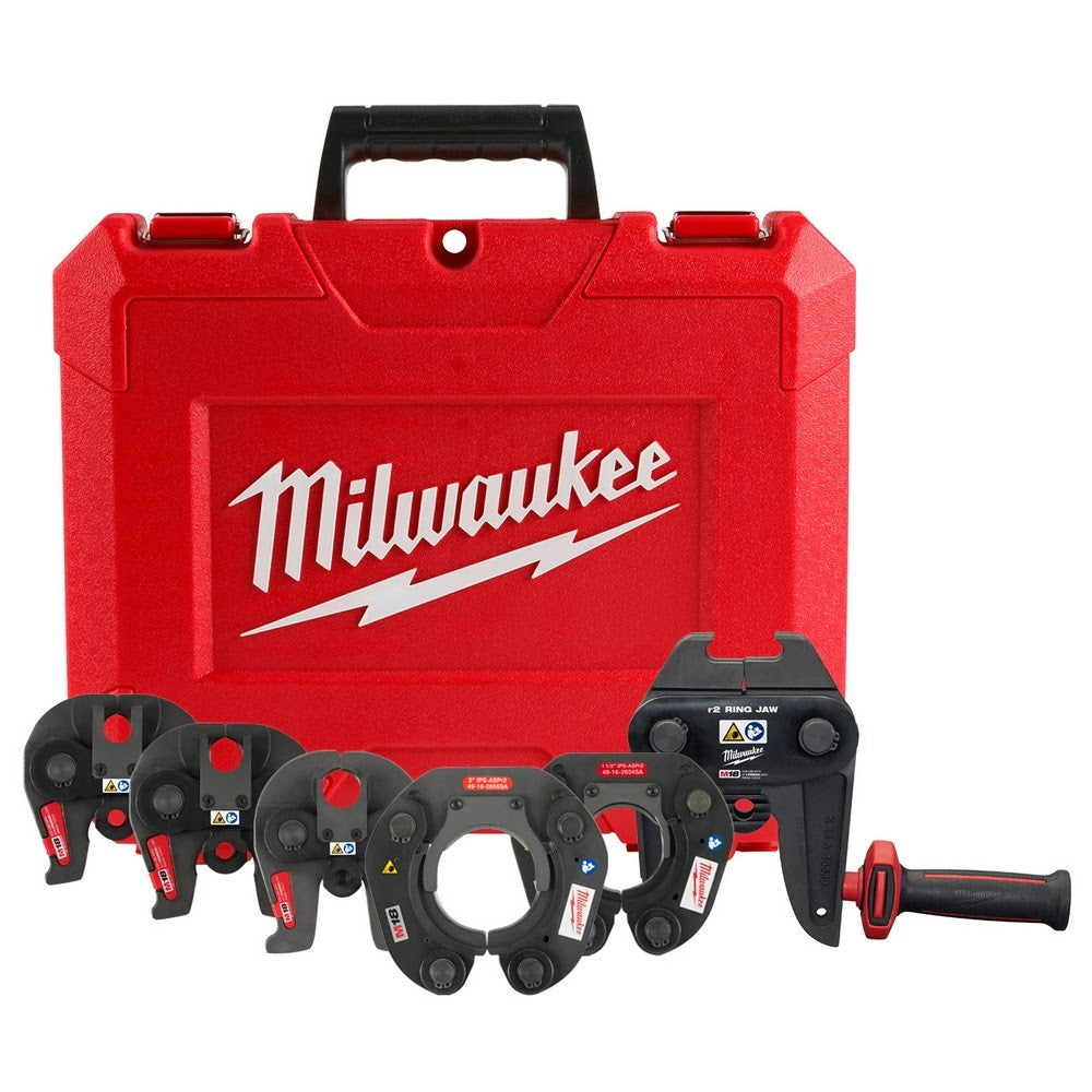 Milwaukee 49-16-2691SA 1/2 – 2 IPS-ASP Press Jaw & Ring Kit for M18 FORCE LOGIC Long Throw Press Tool
