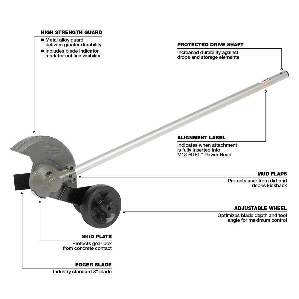 Milwaukee 49-16-2718 M18 FUEL QUIK-LOK Edger Attachment