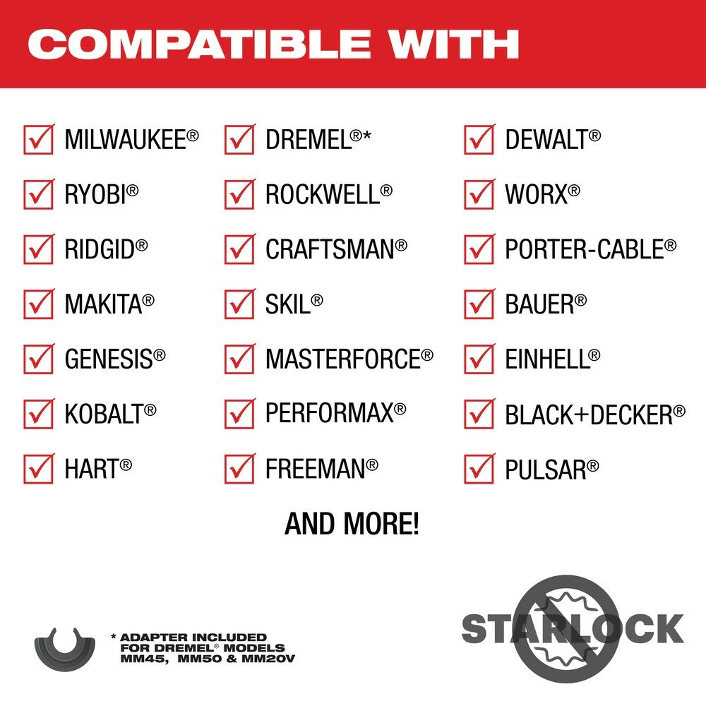 Milwaukee  49-25-1269 Milwaukee® OPEN-LOK™ 1-3/4 TITANIUM ENHANCED BI-METAL METAL BLADES 10PK
