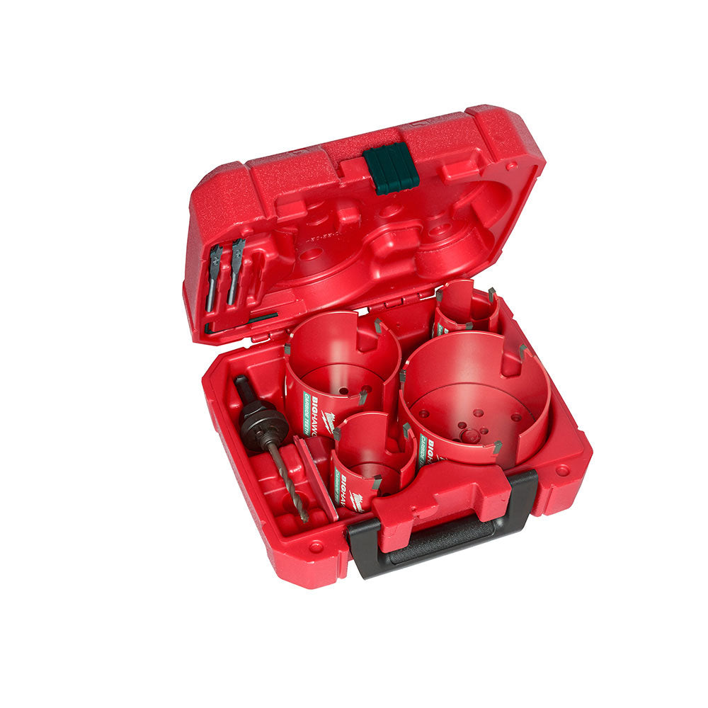 Milwaukee 49-56-9285 8 Piece Carbide BIG HAWG Hole Saw Kit