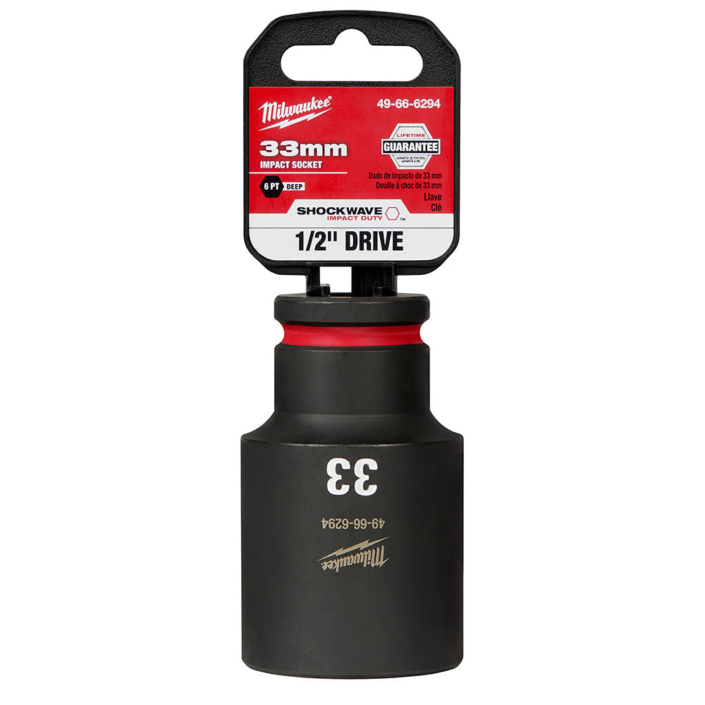 Milwaukee 49-66-6294 SHOCKWAVE Impact Duty™  1/2Drive 33MM Deep 6 Point Socket
