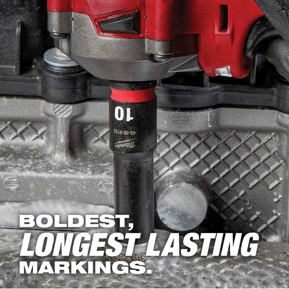 Milwaukee 49-66-6816 Shockwave Impact Duty Socket 3/8 Drive 19-Piece MM Tray Set