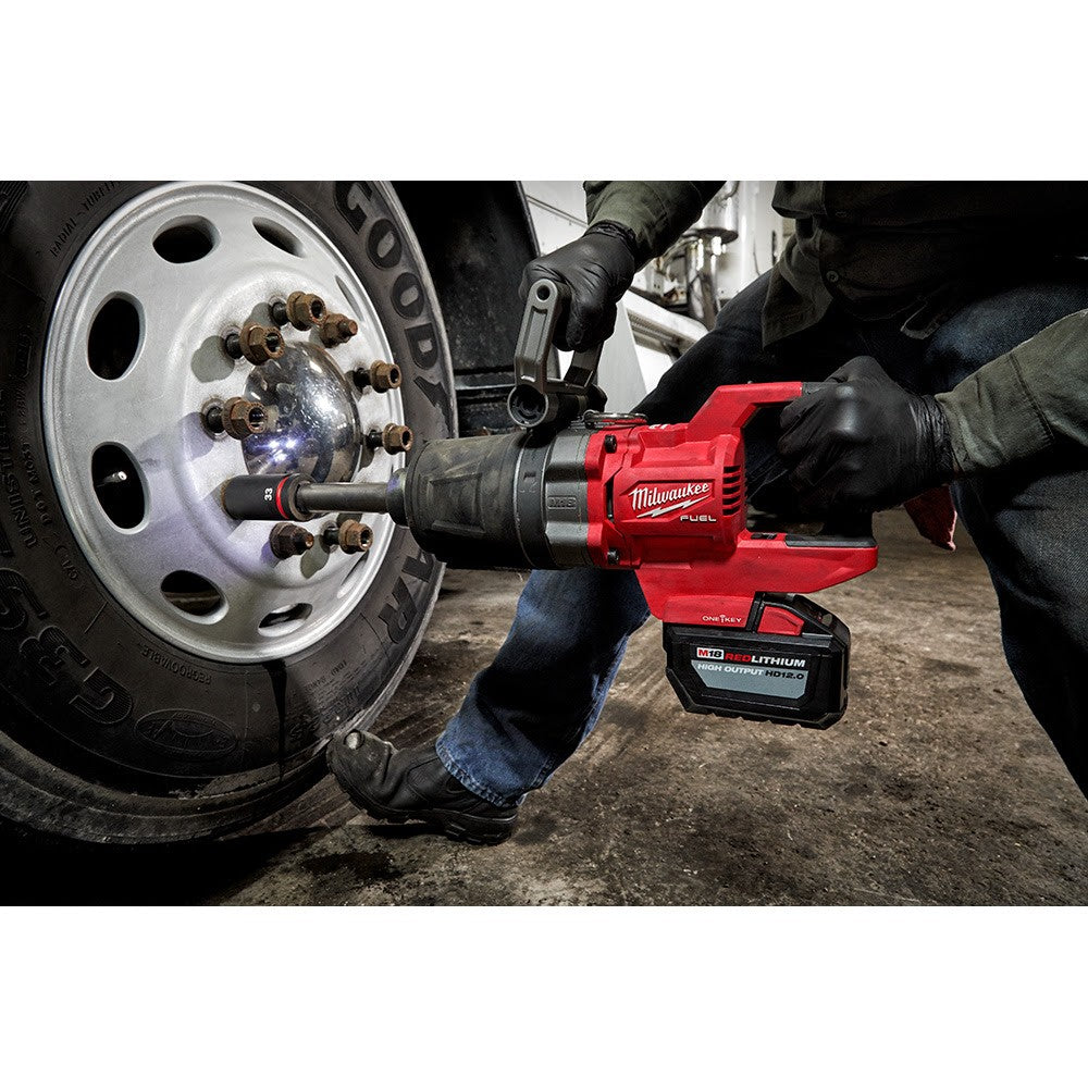 Milwaukee 49-66-7840 SHOCKWAVE Impact Duty 1”ќ Drive 7PC MM & SAE Wheel Service Socket PACKOUT Set