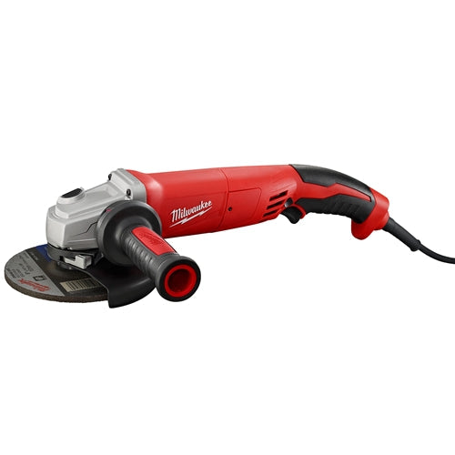 Milwaukee 6124-30 13 Amp 5 Small Angle Grinder Trigger Grip, Lock-On