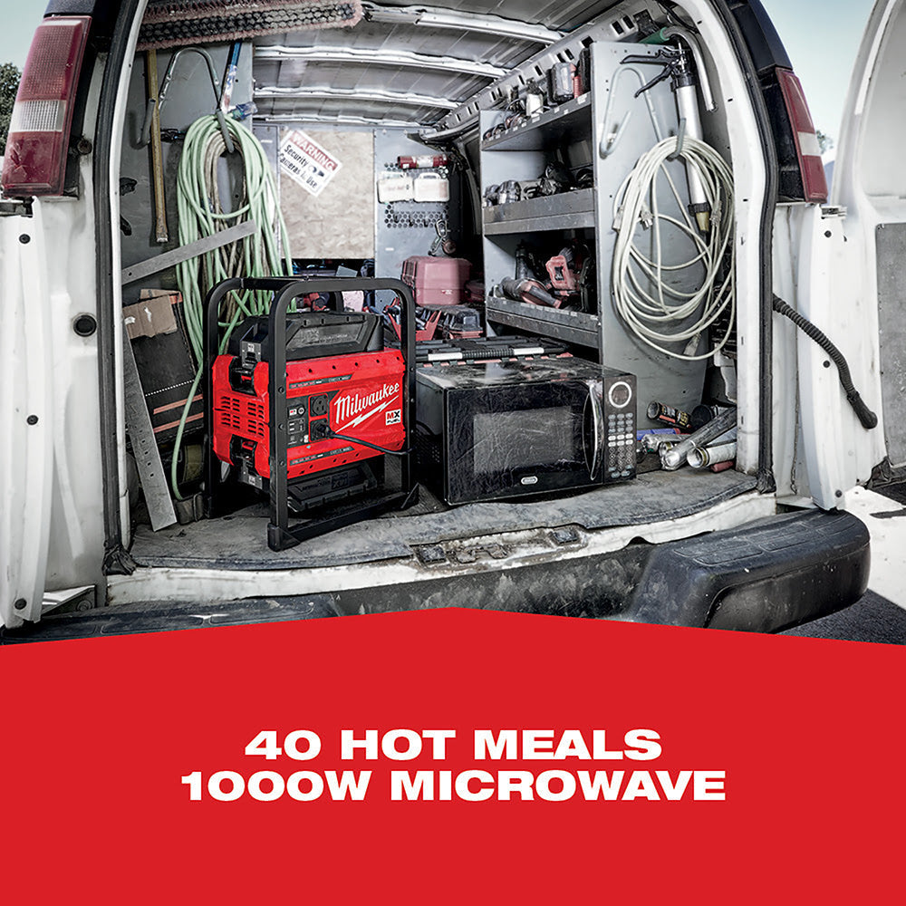 Milwaukee MXF002-2XC MX FUEL CARRY-ON Portable 3600W/1800W Push Start Battery Powered Power Supply Generator Kit w/ Two Batteries