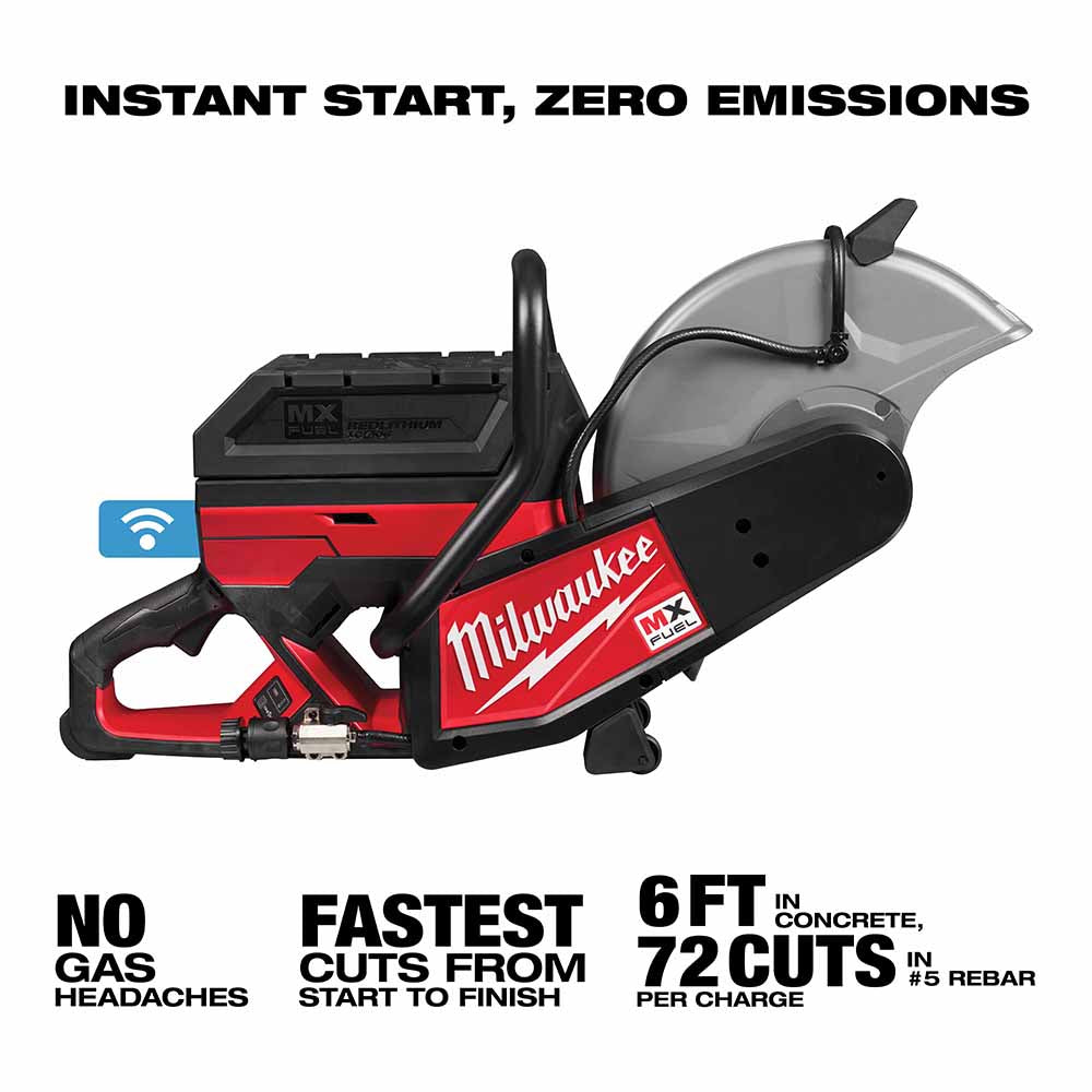 Milwaukee MXF314-2XC MX FUEL 14 Cut-Off Saw Kit w/ Two Batteries and Charger