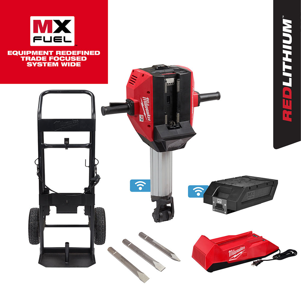 Milwaukee MXF368-1XC MX FUEL 1-1/8 Demolition Breaker Hammer Kit w/ Battery and Charger