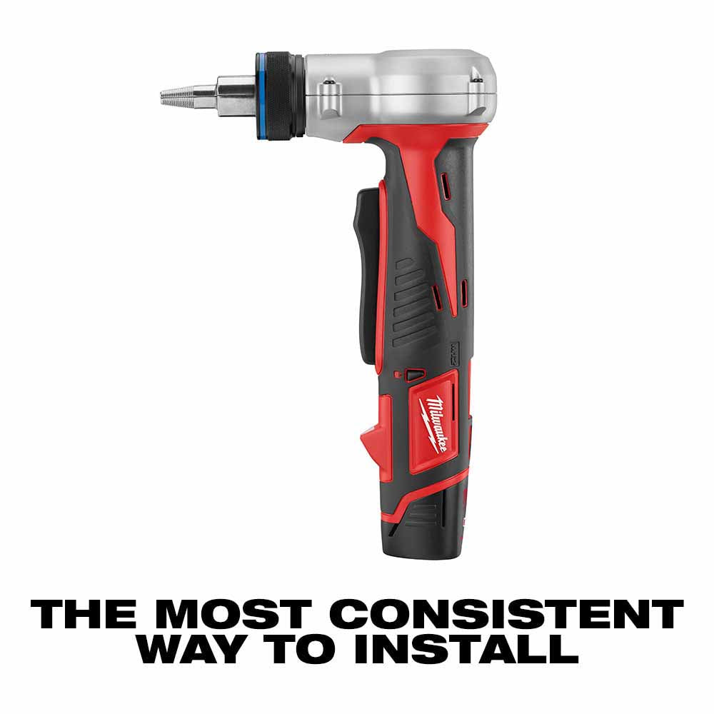 Milwaukee 2432-22 M12 ProPEX Expansion Tool Kit With 1/2, 3/4, 1 Heads